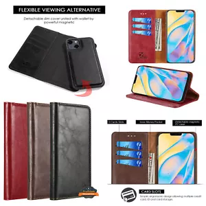 For Apple iPhone 13 Pro Max Mini Leather Wallet Card Pouch Detachable Case Cover - Picture 1 of 29