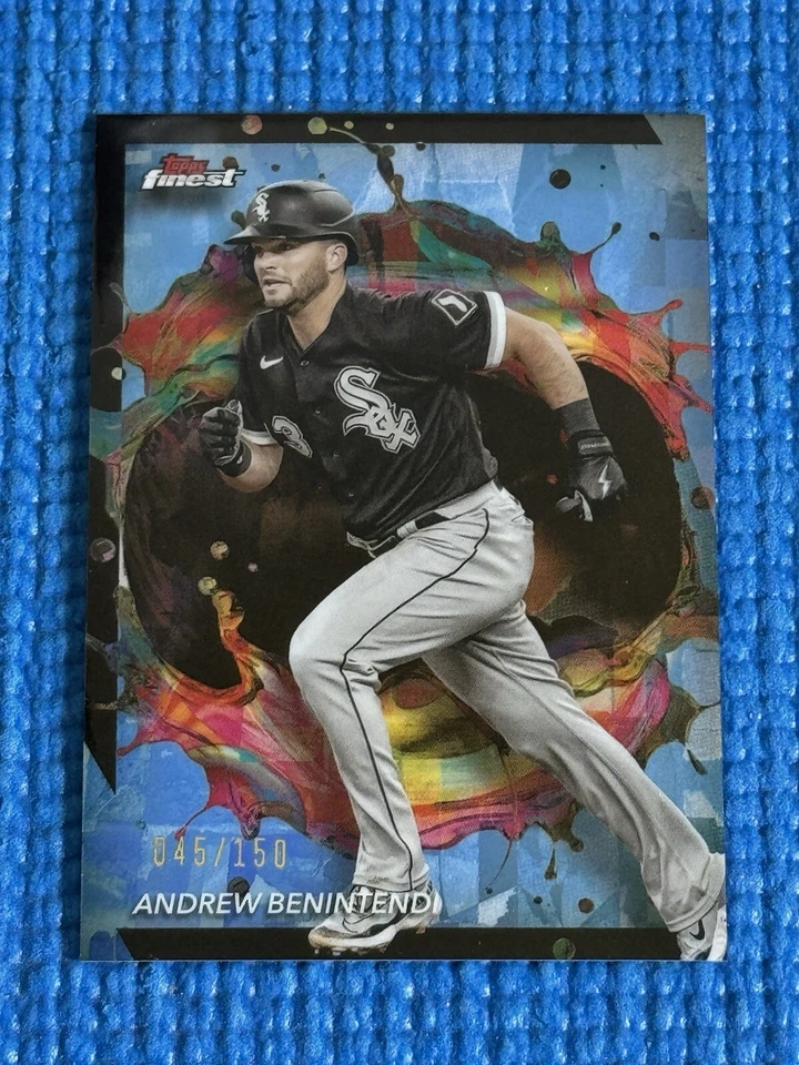 Andrew Benintendi 2024 Topps Finest Rare Sky Blue Refractor /150 White Sox #261 - Image 1 of 3