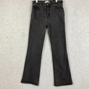 Levis 512 Jeans Girls 14M Black Perfectly Slimming Bootcut High Rise Denim 29x30 - Picture 1 of 19