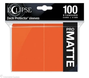 Ultra Pro Standard Sleeves - Eclipse Matte - Pumpkin Orange (100 Sleeves) :: One - Picture 1 of 4