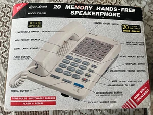 Lenoxx Sound Model KB-330 20 Memory Display Speaker Phone with Auto Time Call * - Zdjęcie 1 z 5