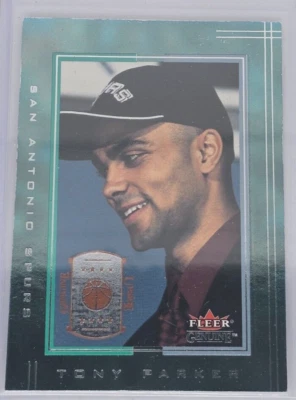 2001-02 Fleer Genuine 38/1000 Tony Parker #149 Rookie RC HOF - Image 1 of 3