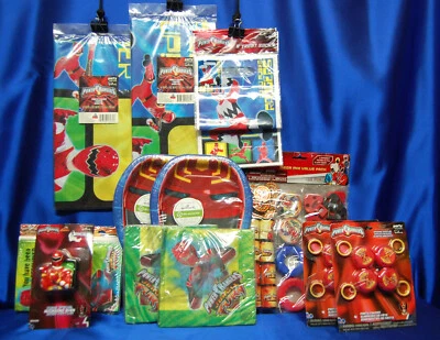 Power Rangers Fiesta # 15 Platos Mantel Favor Pack Bolsas de Botín Servilletas Vela Foto 1 de 4