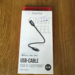 Hama USB C to Lightning Cable MFi-Certified - Picture 1 of 1