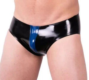 Polymorphe Latex Brief Rubber Slip Underwear Natural Blue Royal UN-015E 2 - Picture 1 of 11