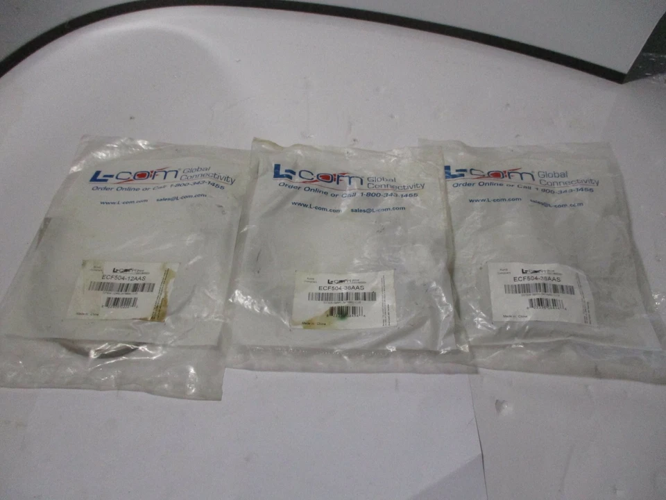 LOT OF 3 L-com 2x ECF504-36AAS 1x ECF504-12AAS USB extension cable - Image 1 of 4