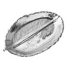 Ceramic Leaf Trinket Dish Jewelry Bowl - Silver