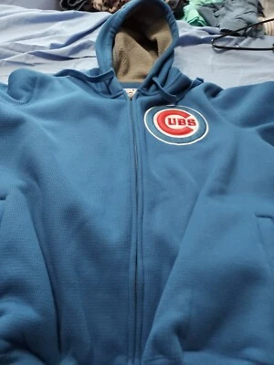 Cubs 男式华夫格编织羊毛衬里夹克 — 第 1/4 张图片