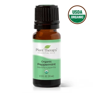 Plant Therapy Organic Peppermint Essential Oil 100% Pure, Undiluted, Natural