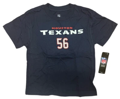 Camiseta de manga corta para niño Brian Cushing #56 de los Houston Texans azul grande 7 Foto 1 de 2