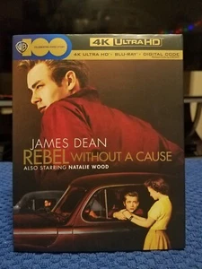 Rebel Without A Cause (4K Ultra HD, Blu Ray, Digital) w/ Slipcover James Dean - Bild 1 von 3