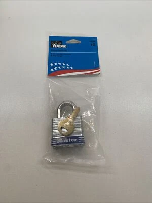 Ideal 44-900 Master Padlock Steel 3/4" Shackle Blue Bumper - Image 1 of 3