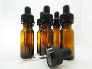 Bottiglie in vetro rotondo AMBER mezza oz AMBER 390 PZ CON TAPPI CONTAGOCCE NERI CRC - Foto 1 di 3