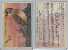 D39-2a, Gordon Bread, Recipe - California Birds, 1940's Cal. Thrasher