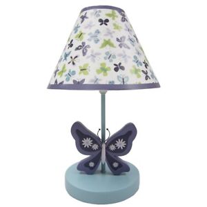 NoJo Beautiful Butterfly Collection Lamp & Shade