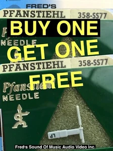 NEW Pfanstiehl 358-SS77 Sapphire Stylus Synthetic EV n311 Buy One Get One Free - Picture 1 of 6