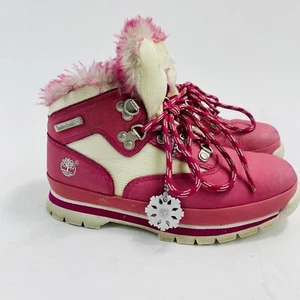 Timberland Winterstiefel Mädchen Rosa Leder Größe 2 90741M 3222 - Bild 1 von 12