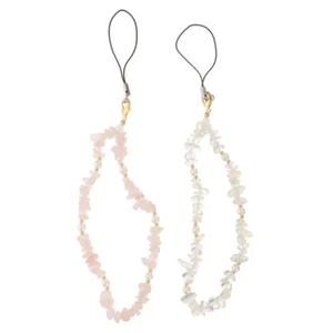 2 Pcs Mobile Phone Chain Ladies Cell Accessories Beaded Charm Strap - Zdjęcie 1 z 12
