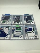 quinn hughes rookie team logo jumbos patch’s (6 Cards)