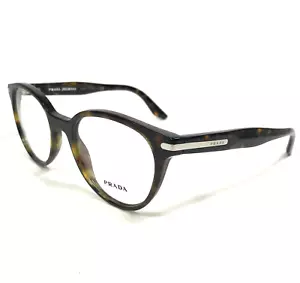 PRADA Eyeglasses Frames VPR 07T 2AU-1O1 Brown Tortoise Round Full Rim 50-19-140 - Picture 1 of 11