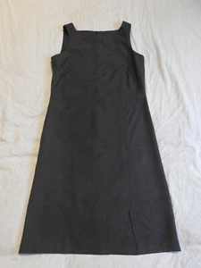 Grey Pinafore Dress - Style - Size 10 School or Office NEW 35 inch length - Picture 1 of 7