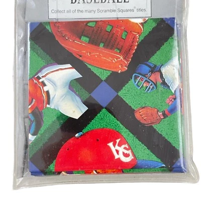 Vintage Baseball Puzzle Scramble Squares New in Bag Puzzle 9 Piece Challenging - Image 1 of 2