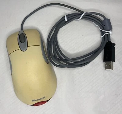Vintage Microsoft intellimouse Optical USB Wheel Mouse 1.0 PS/2 Compatible - Image 1 of 4