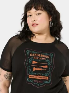 Torrid Disney Hocus Pocus Shirt Schwarz Neu mit Etikett Neu 3X - Bild 1 von 8