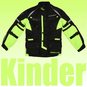 -21% MODEKA Kindermotorradjacke TOUREX II KIDS 8225131 gelb Kinderjacke UVP94,90 - Bild 1 von 3