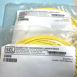 Schweitzer SEL C809 Zipcord - 2 Fibers Fiber-Optic Cable ST Connectors 15 meters - Picture 1 of 9