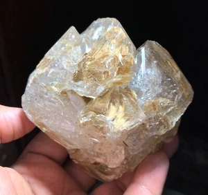 Rare Window Quartz Elestial Fenster with Clay Inclusion Damage Free 550Grams - Picture 1 of 3