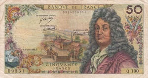 Banco de Francia 50 francos 1968 en muy buen estado - Imagen 1 de 2