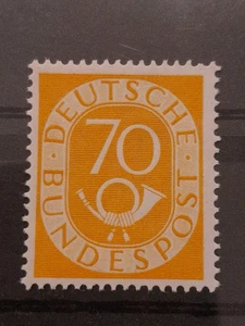 BUND 1951 136 ** POSTFRISCH POSTHORN SEHR SCHÖN (N2601 - Bild 1 von 5