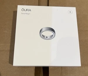 NEW SEALED Oura Ring Gen 4- Size 8-Brushed Silver - Picture 1 of 2