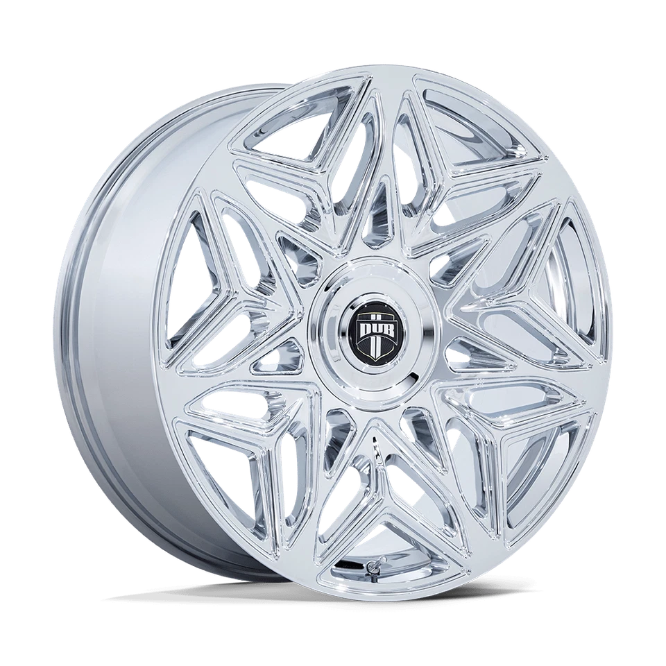 Rueda cromada anomalía 24x9 DUB DC274 5x115/5x120 (38 mm) Foto 1 de 4