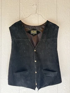 Scully Black Suede Vest 3X unisex Western Wear - Picture 1 of 6