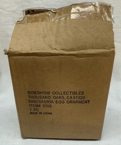 RARE Sideshow Exclusive DINOSAURIA Egg Ornament 2009 Brachiosaurus Egg Brand New - Picture 1 of 13