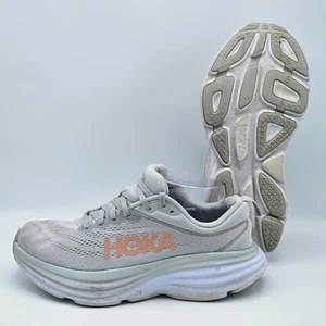 Hoka One One Bondi 8 1127952 HMLR graue Damen-Laufschuhe Turnschuhe Größe 7,5 B - Bild 1 von 13