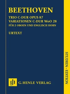 Study Score Beethoven Trio C Major Op 87 for Oboe & Horn Henle Urtext 7x10 Book - Picture 1 of 1