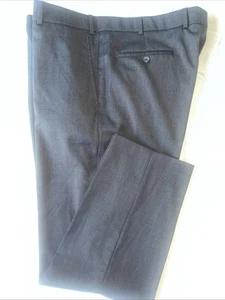 Ballin Comfort Eze Super 120’s Wool Pants 40 X 30 Gray Charcoal Flat Front - Picture 1 of 10