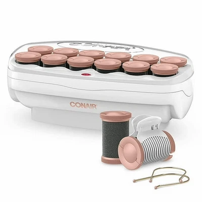 Conair Big Curls & Waves Jumbo Ceramic Hot Rollers 1 1/2 Inch Pink - Open box - Image 1 of 3