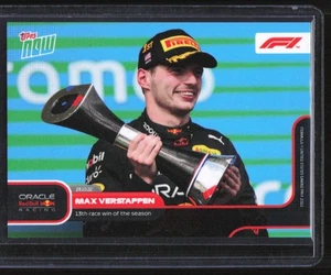 2022 Topps Now Formula 1 13th Race Win Max Verstappen Oracle Red Bull Racing #69 - Picture 1 of 2