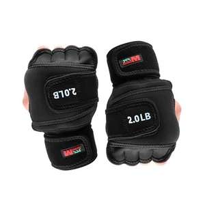 Guantes con peso de 4 lb (2 lb cada uno), guantes de hierro suave para fitness con soporte para muñeca f... - Imagen 1 de 7