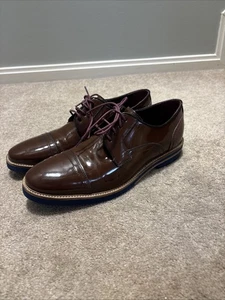 Ted Baker Layke Derby Dress Shoes Size 9 Brown Leather FD05984 - Picture 1 of 9