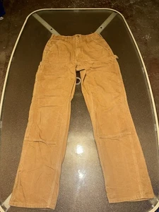 Carhartt Pants Mens 32X34 Double Knee Carpenter Canvas Loose Original Fit USA - Picture 1 of 9