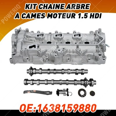 ORIGINAL KIT CHAINE ARBRE A CAMES MOTEUR 1.5 HDI 1638159880 9830580480 8MM - Image 1 of 4