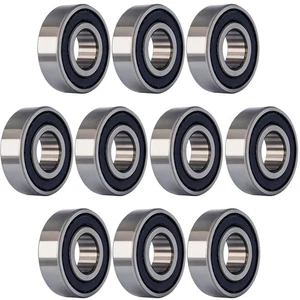 10 PCS R8-2RS 1/2 inch Bore Double Rubber Sealed Roller Ball Bearing 1/2 x1-1... - Picture 1 of 6