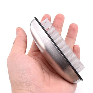 2 Stück Edelstahl Nylon Nagelbürste Nagelreinigungsbürste für den Heimgebrauch - Bild 1 von 12