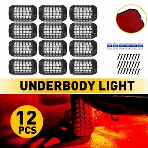 12X 36LED Underglow Light Rock Red Bars Chassis Ambient light Universal Lamp - Picture 1 of 11