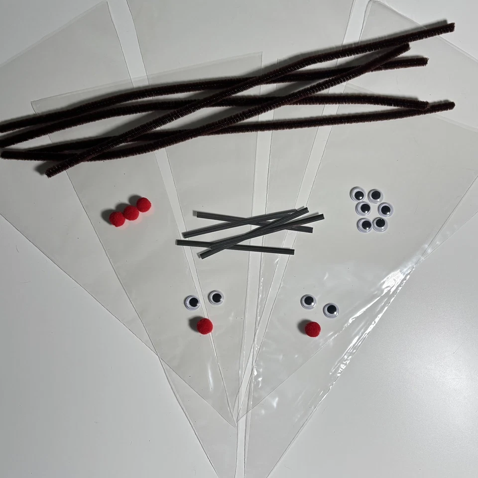 5 Reindeer Hot Chocolate Kits, Christmas Stocking Filler,